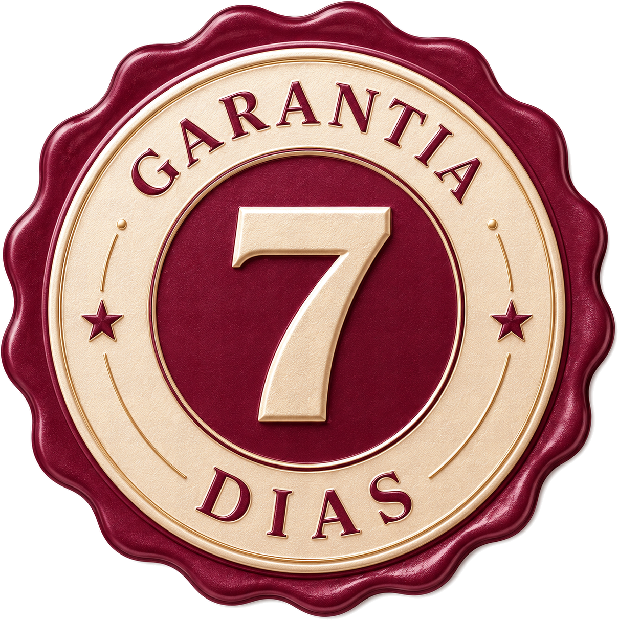 Selo de garantia de 7 dias
